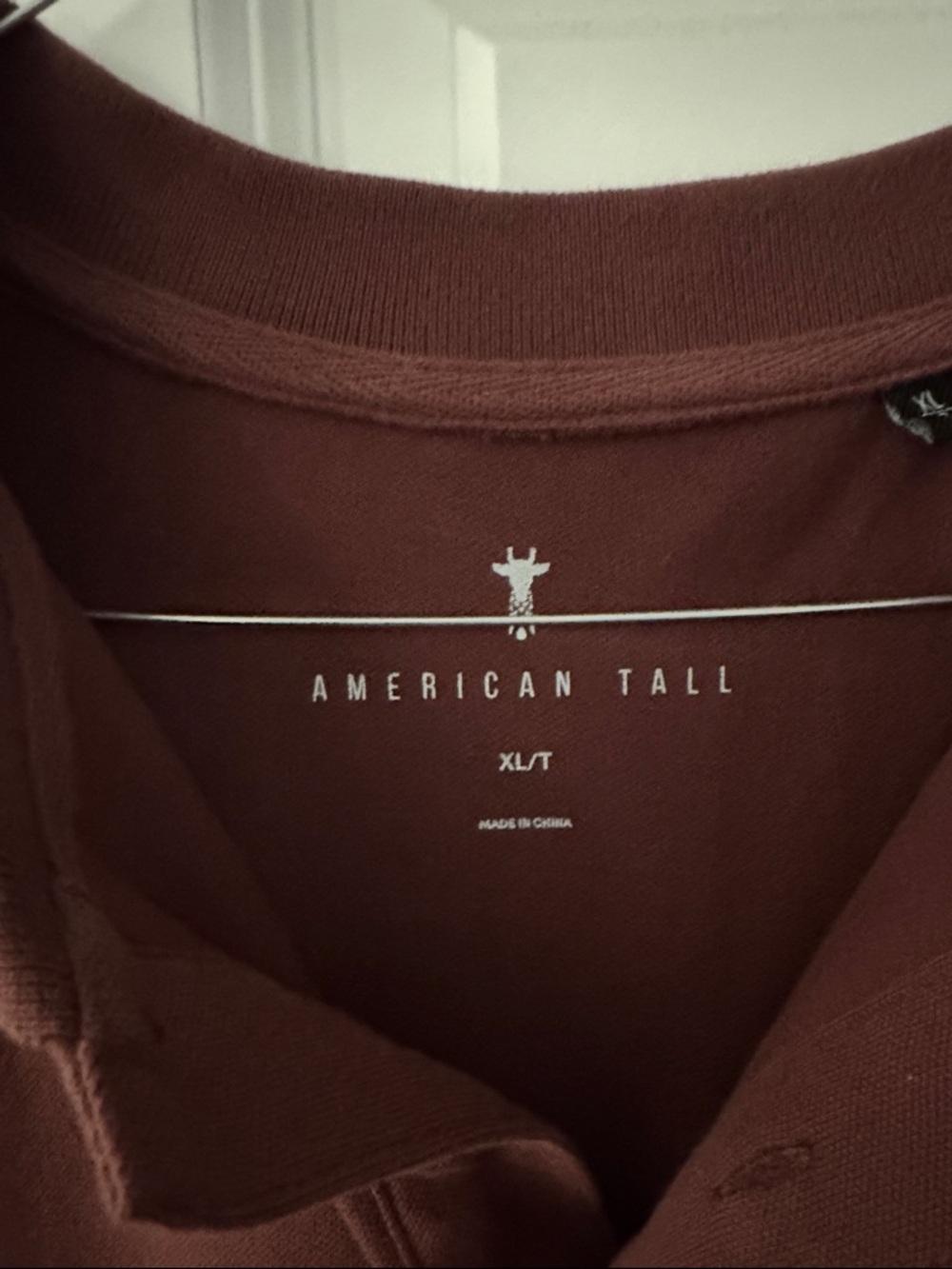 Men's Polo Shirt in Maroon — Classic Short-Sleeve Polo - Picture 3 of 3